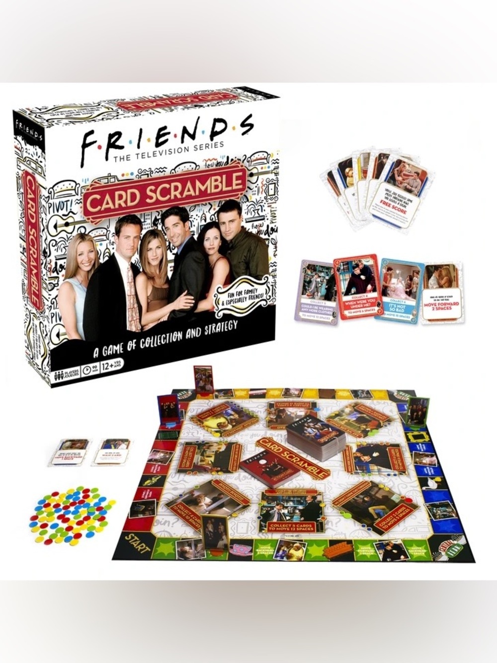 FRIENDS Card Scramble Board Game